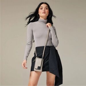 Bandolier Expanded Pebbled Leather Zip Pouch